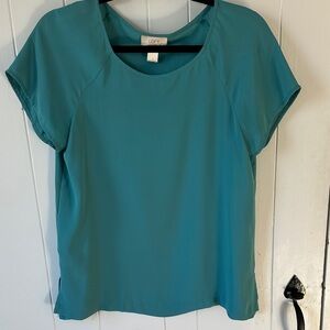 LOFT Teal Short Sleeve Top